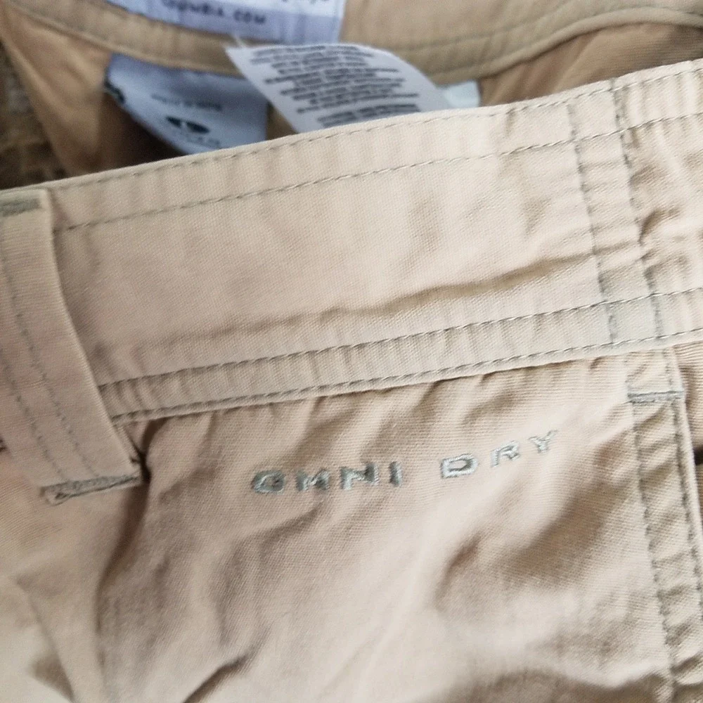 Columbia GRT‎ Omni-Dry Convertible Hiking Cargo Pants Mens Large Tan SP05 EM8166